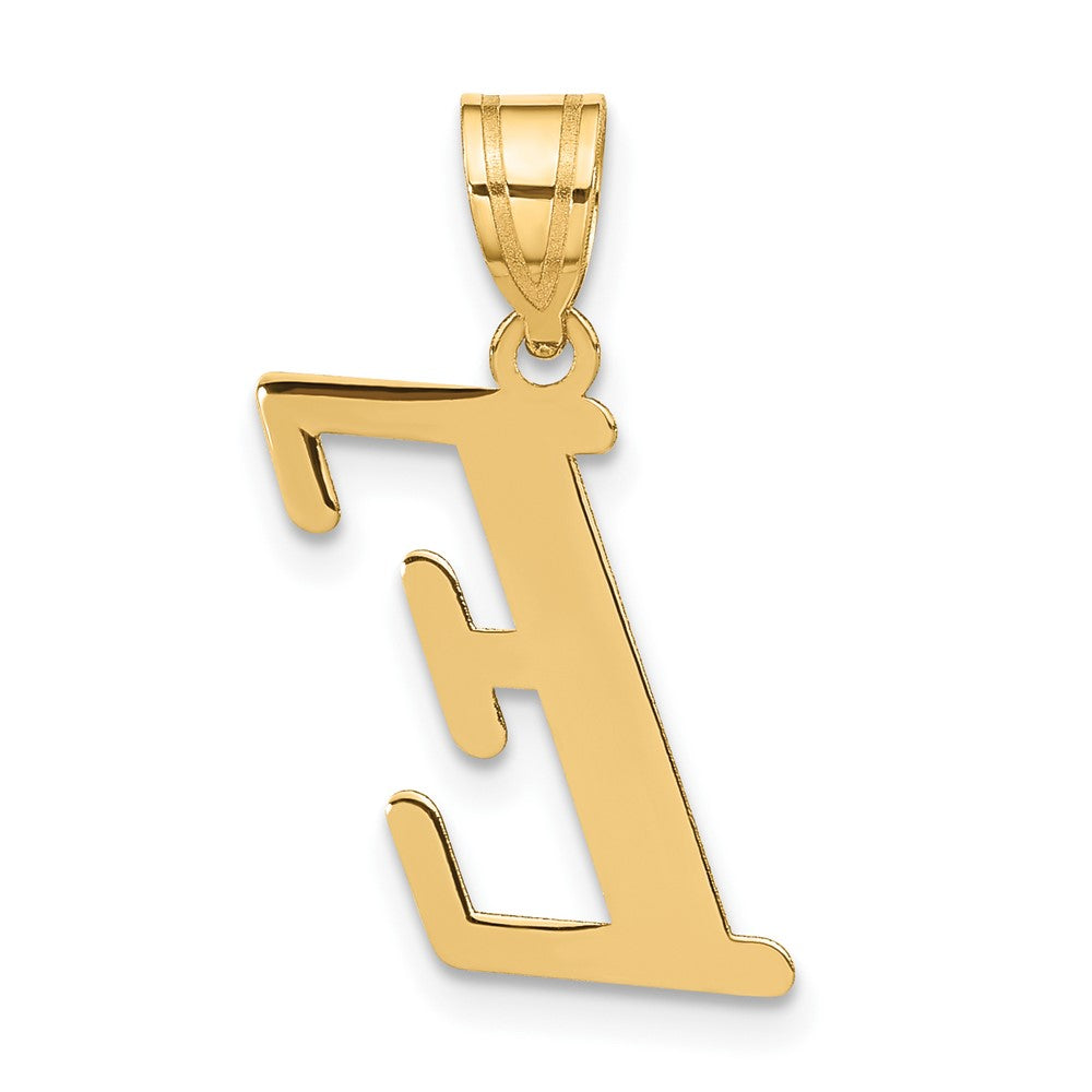 FJC Finejewelers 14 kt Yellow Gold Polished Letter E Initial Charm