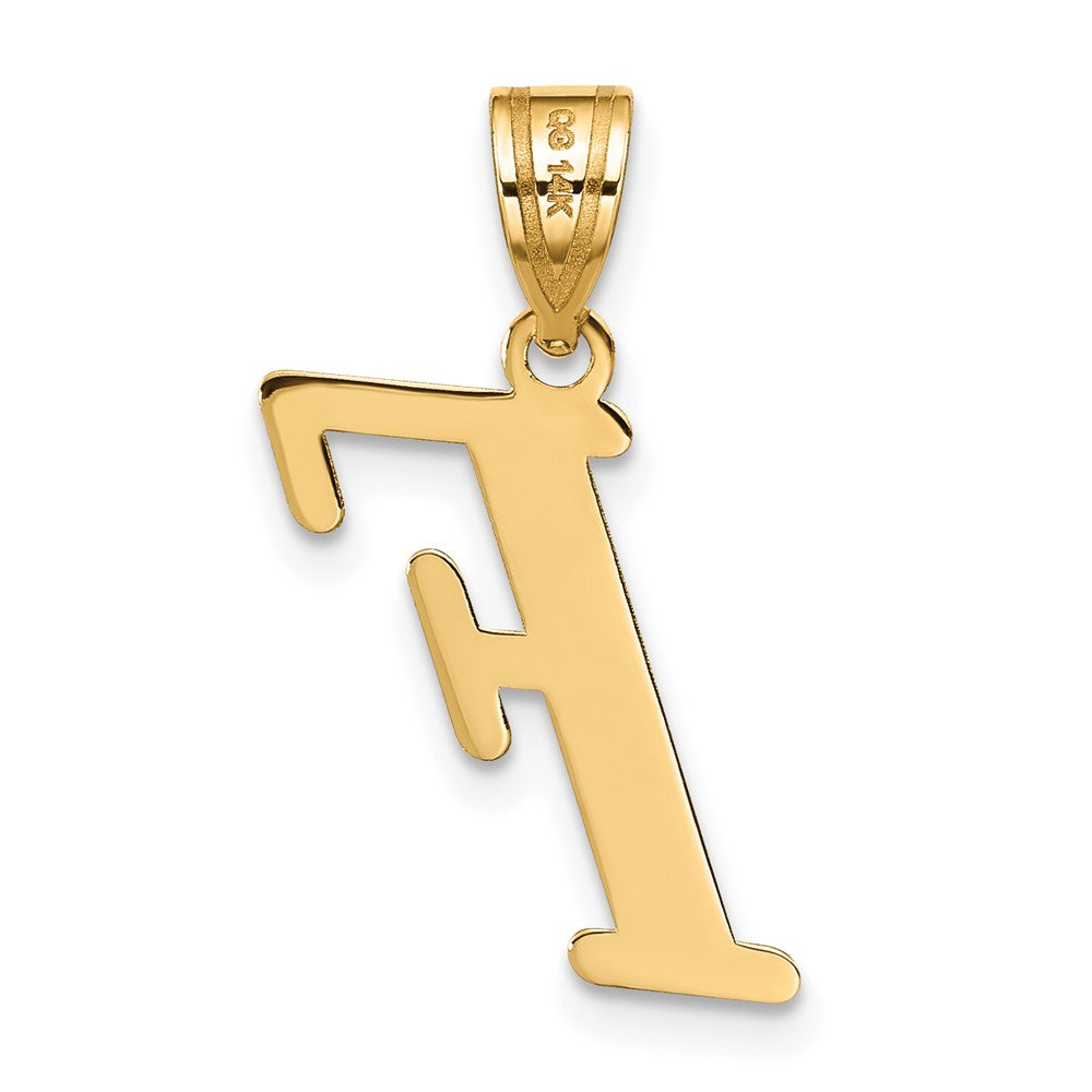 FJC Finejewelers 14 kt Yellow Gold Polished Letter F Initial Charm