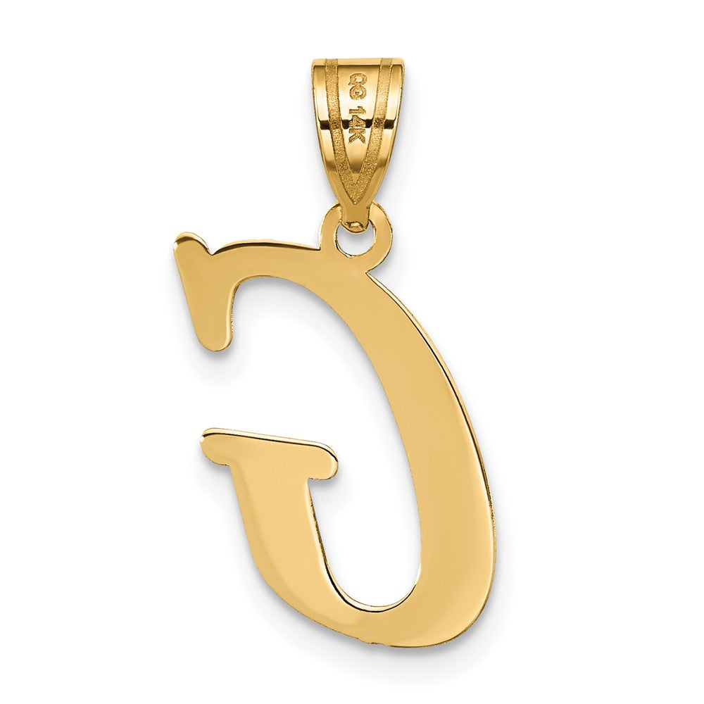 FJC Finejewelers 14 kt Yellow Gold Polished Letter G Initial Charm
