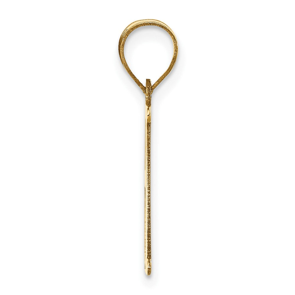 FJC Finejewelers 14 kt Yellow Gold Polished Letter H Initial Charm