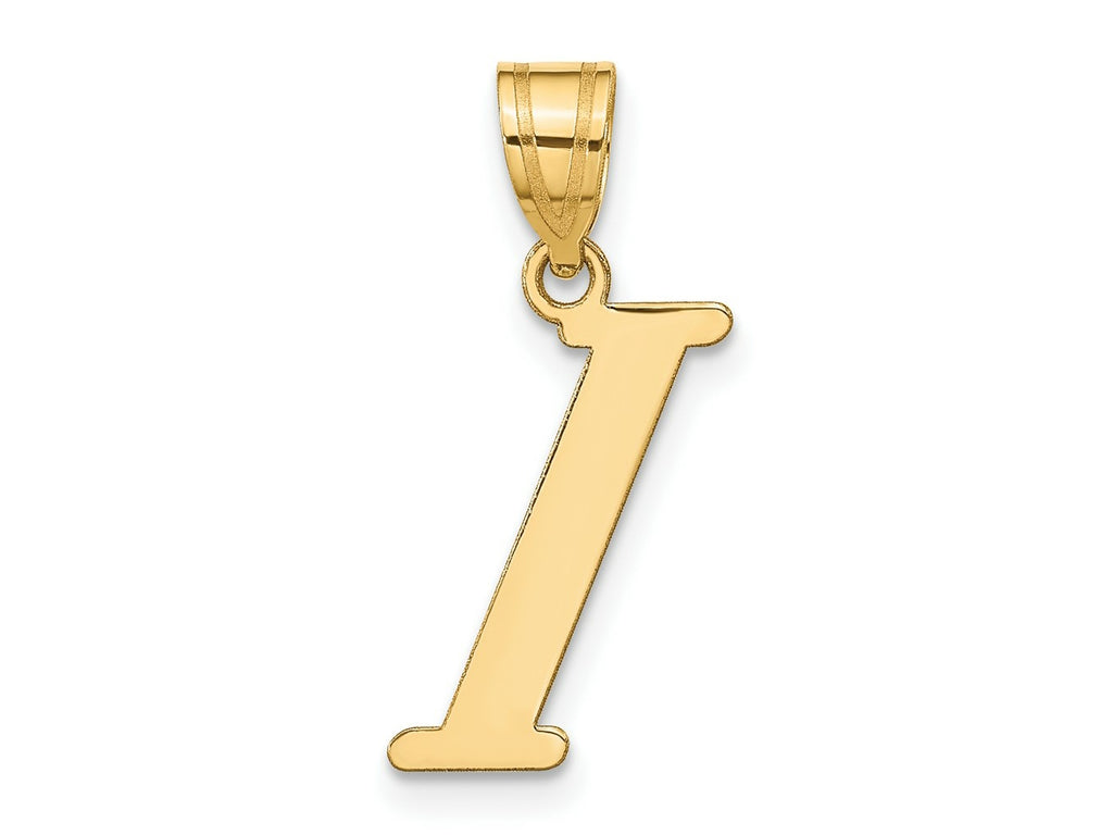 FJC Finejewelers 14 kt Yellow Gold Polished Letter I Initial Charm