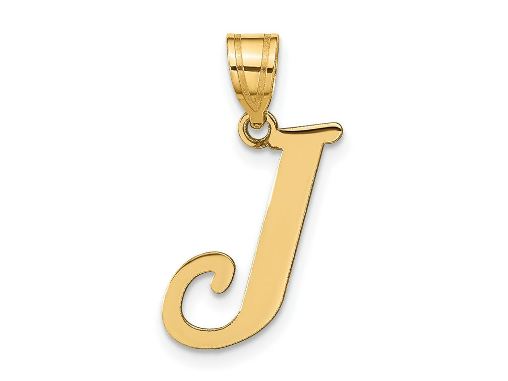 FJC Finejewelers 14 kt Yellow Gold Polished Letter J Initial Charm