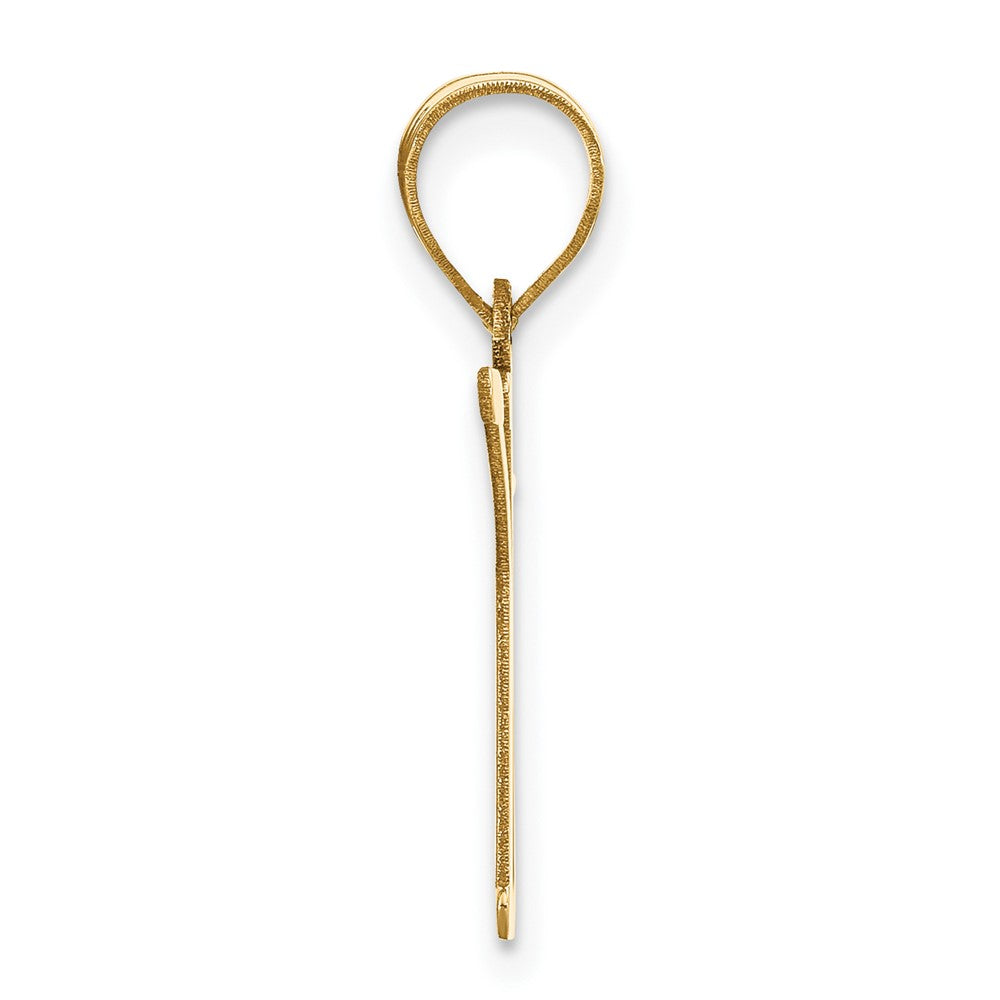 FJC Finejewelers 14 kt Yellow Gold Polished Letter K Initial Charm