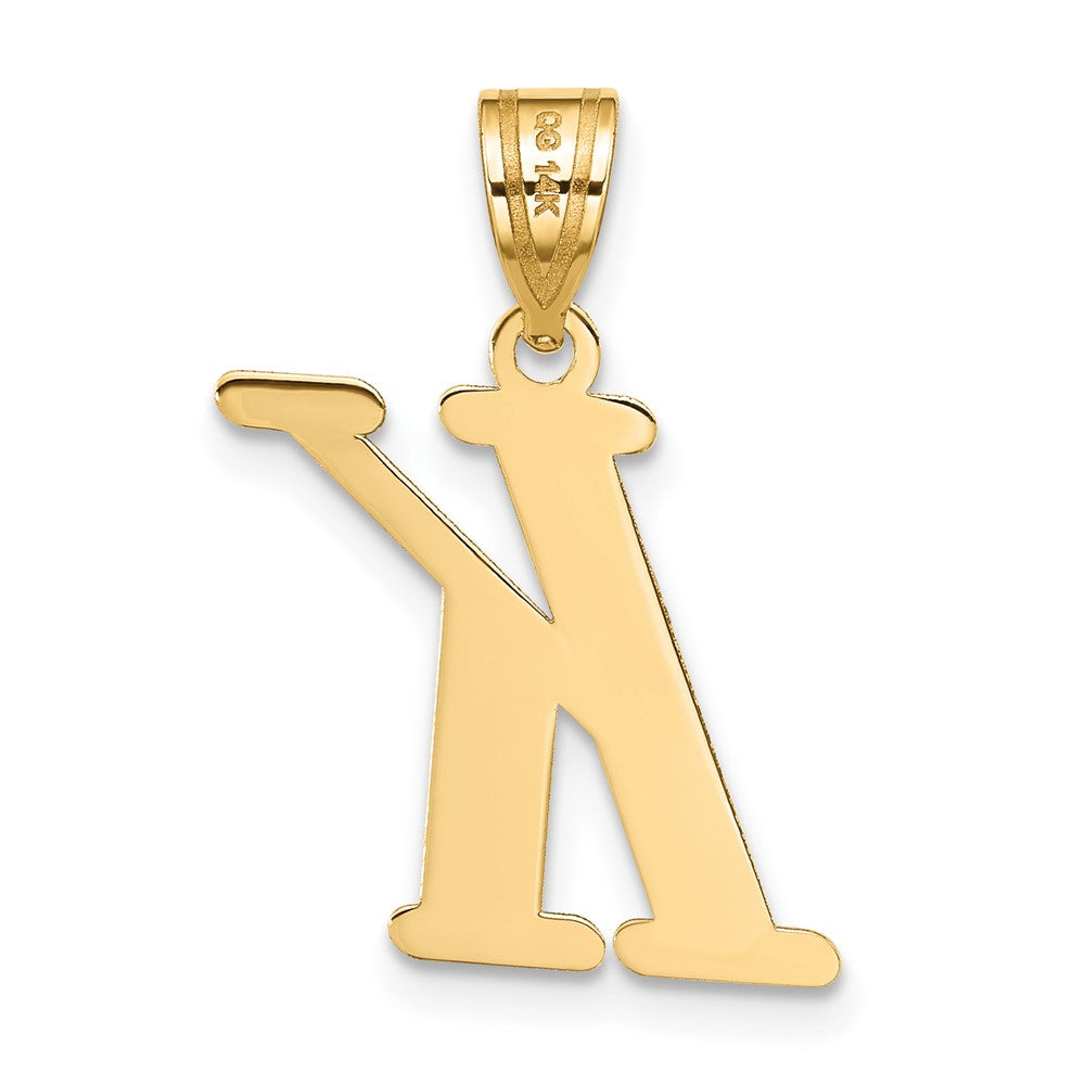 FJC Finejewelers 14 kt Yellow Gold Polished Letter K Initial Charm