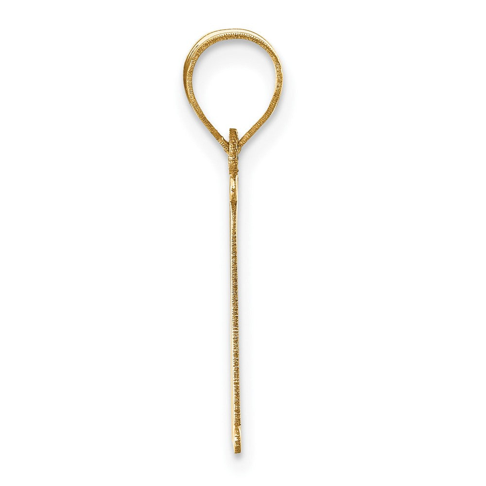 FJC Finejewelers 14 kt Yellow Gold Polished Letter N Initial Charm
