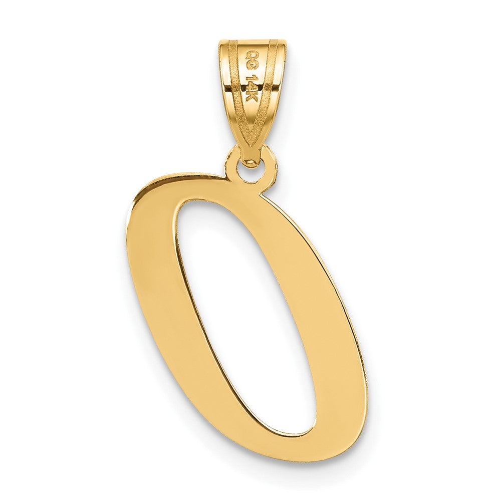 FJC Finejewelers 14 kt Yellow Gold Polished Letter O Initial Charm