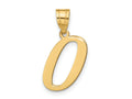 FJC Finejewelers 14 kt Yellow Gold Polished Letter O Initial Charm