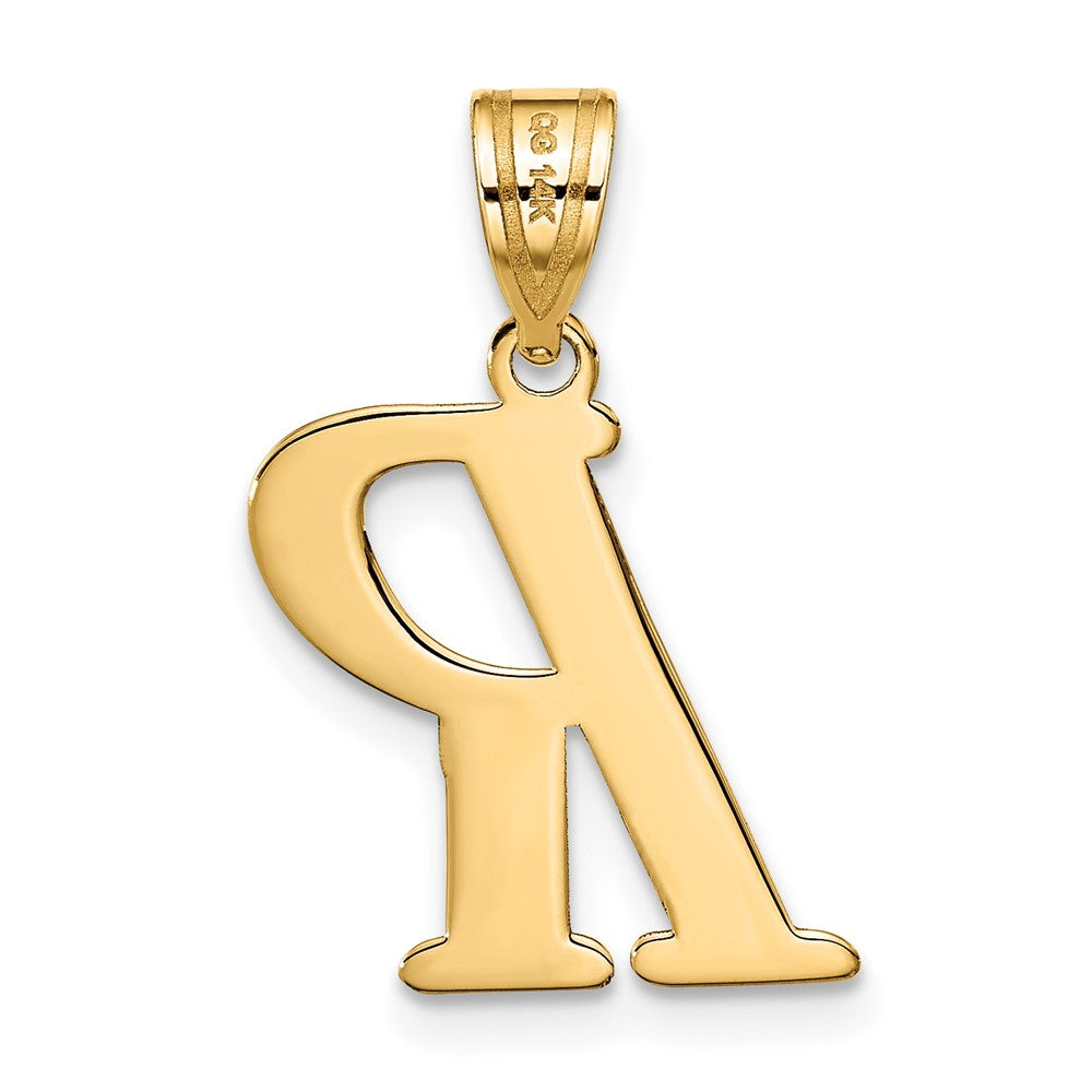 FJC Finejewelers 14 kt Yellow Gold Polished Letter R Initial Charm