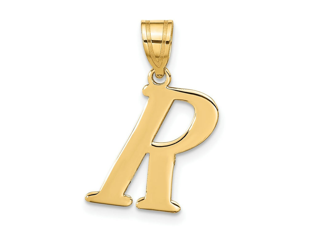 FJC Finejewelers 14 kt Yellow Gold Polished Letter R Initial Charm