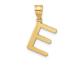 FJC Finejewelers 14 kt Yellow Gold Polished Bubble Letter E Initial Charm