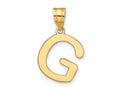 FJC Finejewelers 14 kt Yellow Gold Polished Bubble Letter G Initial Charm