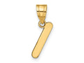 FJC Finejewelers 14 kt Yellow Gold Polished Bubble Letter I Initial Charm
