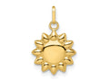 FJC Finejewelers 14 kt Yellow Gold Polished Puffed Sun Charm 17 x 12 mm