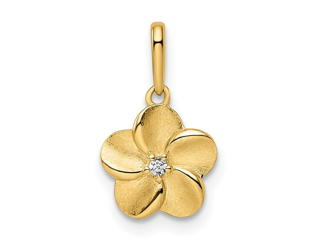 FJC Finejewelers 14 kt Yellow Gold Flower Charm 9 mm