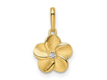 FJC Finejewelers 14 kt Yellow Gold Flower Charm 9 mm