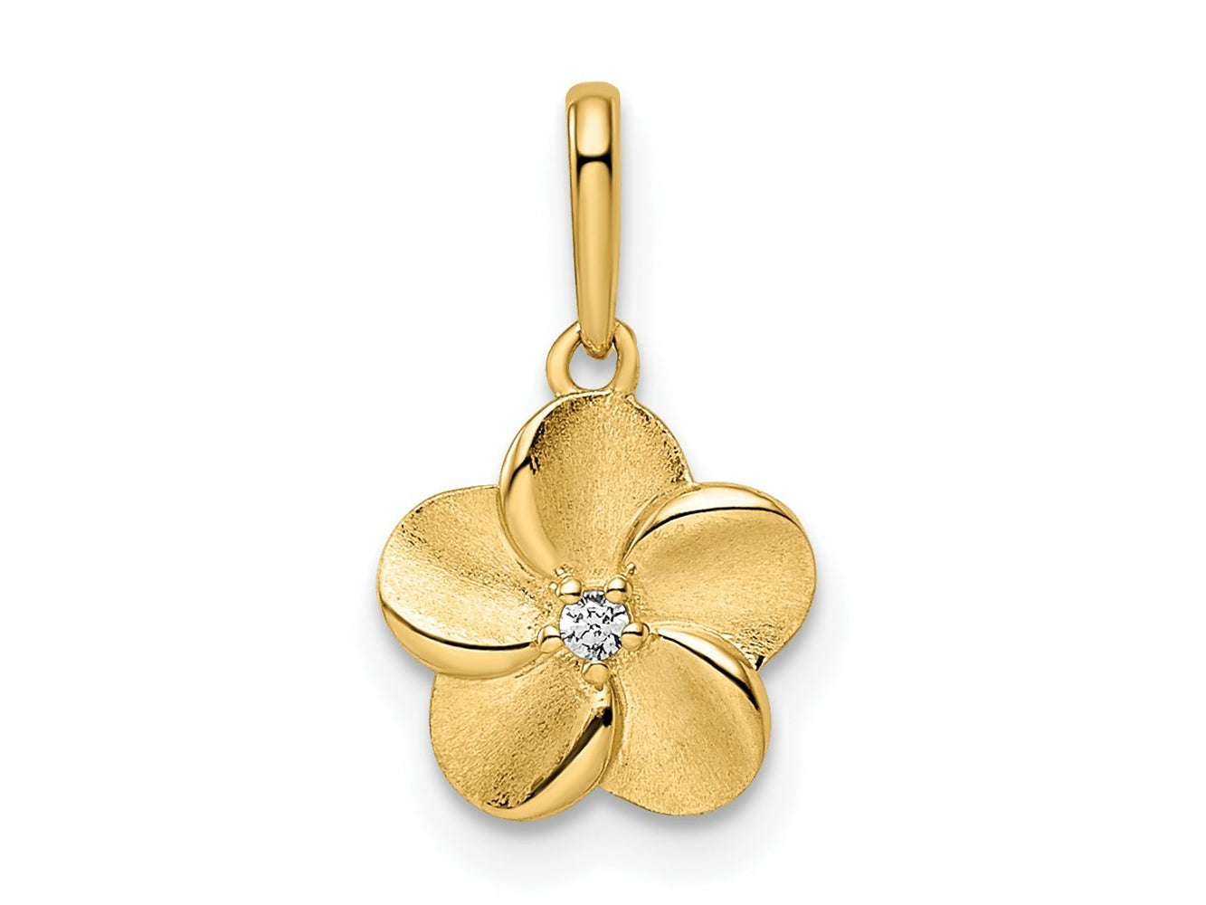 FJC Finejewelers 14 kt Yellow Gold Flower Charm 9 mm