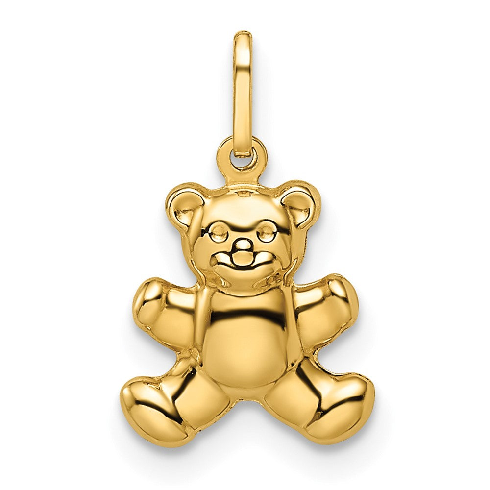 FJC Finejewelers 14 kt Yellow Gold Polished Puffed Teddy Bear Charm 17 x 9 mm