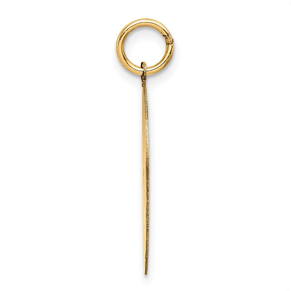 FJC Finejewelers 14 kt Yellow Gold Solid Polished Smiley Face Charm 25 x 20 mm