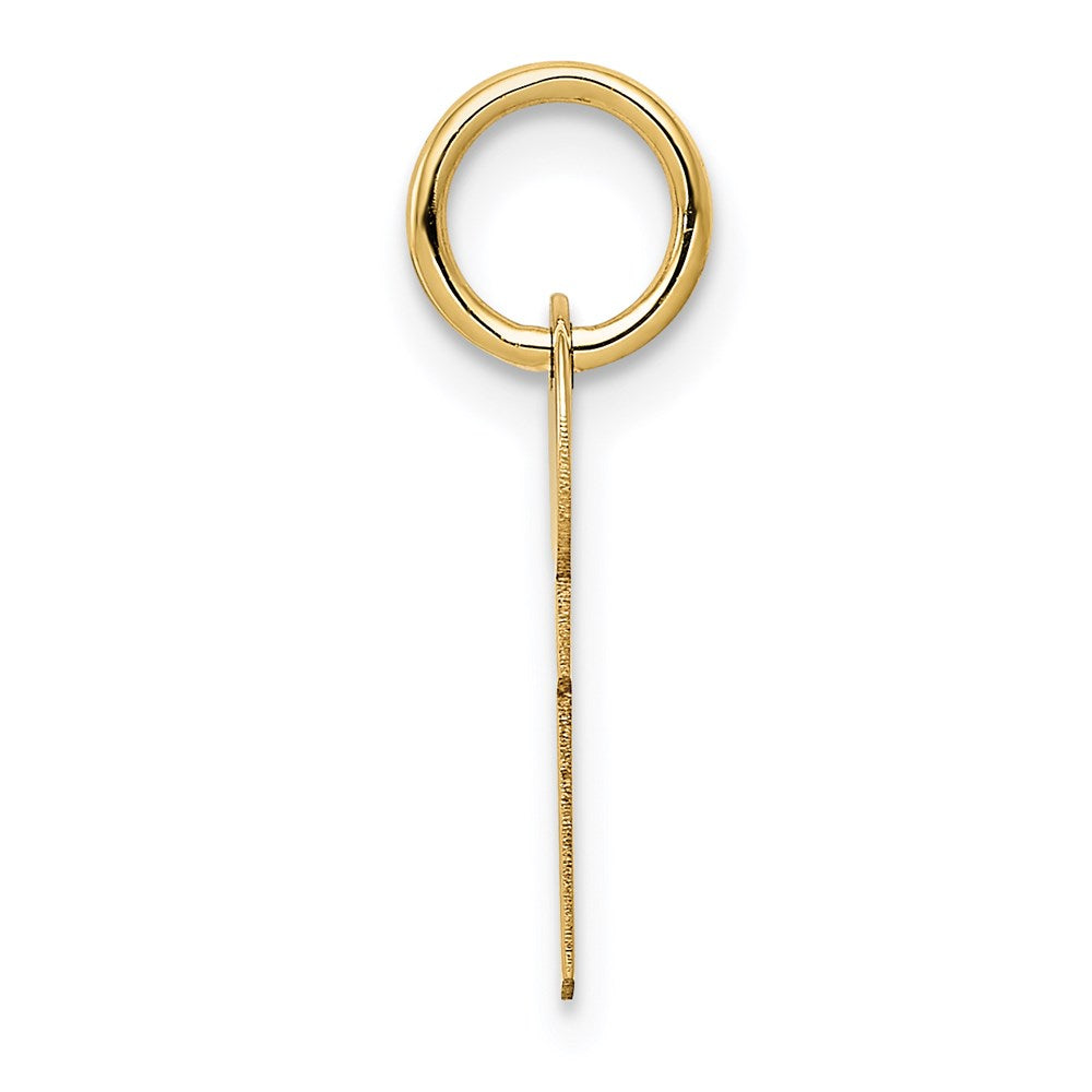 FJC Finejewelers 14 kt Yellow Gold Polished Key Charm 17 x 5 mm