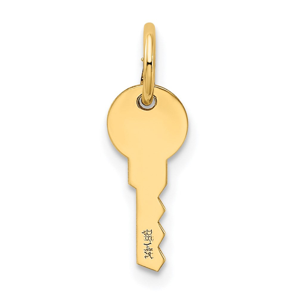 FJC Finejewelers 14 kt Yellow Gold Polished Key Charm 17 x 5 mm