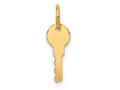 FJC Finejewelers 14 kt Yellow Gold Polished Key Charm 17 x 5 mm
