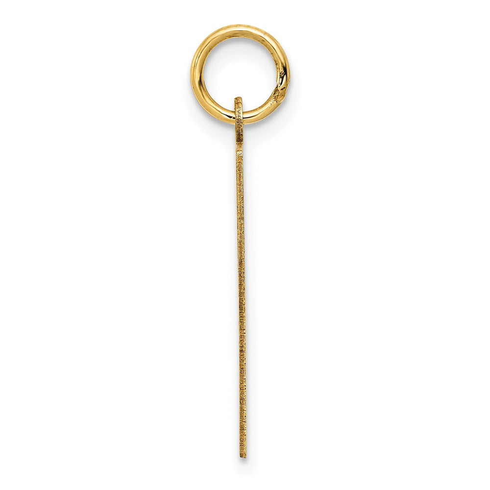 FJC Finejewelers 14 kt Yellow Gold Sunday the First Day Calendar Charm 26 x 22 mm