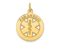 FJC Finejewelers 14 kt Yellow Gold Medium PARAMEDIC Medical Charm 26 x 19 mm