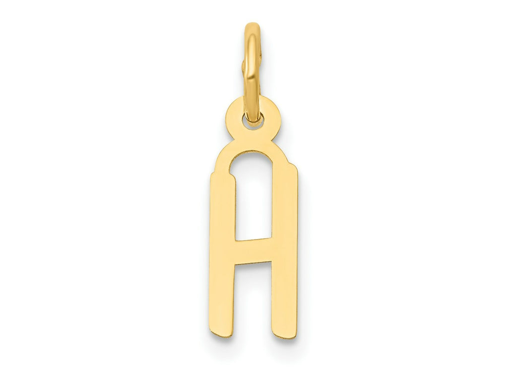 FJC Finejewelers 14 kt Yellow Gold Small Slanted Block Letter H Initial Charm