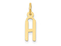 FJC Finejewelers 14 kt Yellow Gold Small Slanted Block Letter H Initial Charm