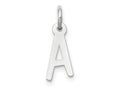 FJC Finejewelers 14 kt White Gold Small Slanted Block Letter A Initial Charm 12 mm x 5 mm