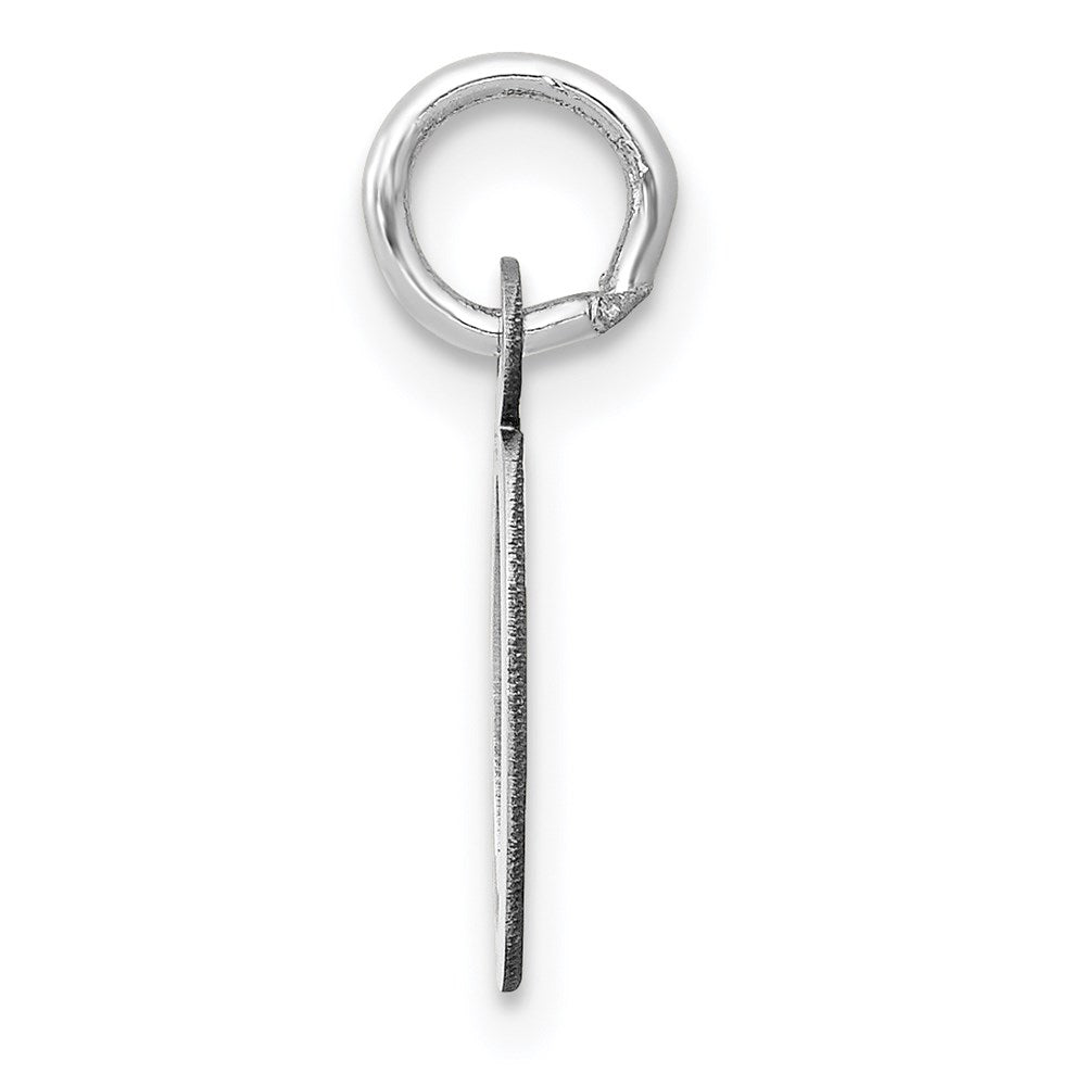 FJC Finejewelers 14 kt White Gold Small Slanted Block Letter O Initial Charm