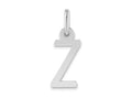 FJC Finejewelers 14 kt White Gold Small Slanted Block Letter Z Initial Charm