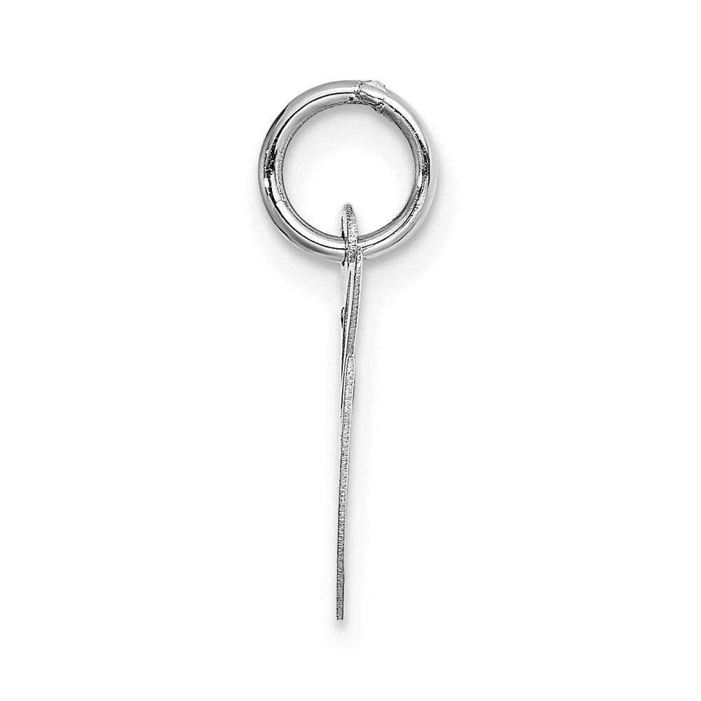 FJC Finejewelers 14 kt White Gold Small Fancy Script Letter G Initial Charm