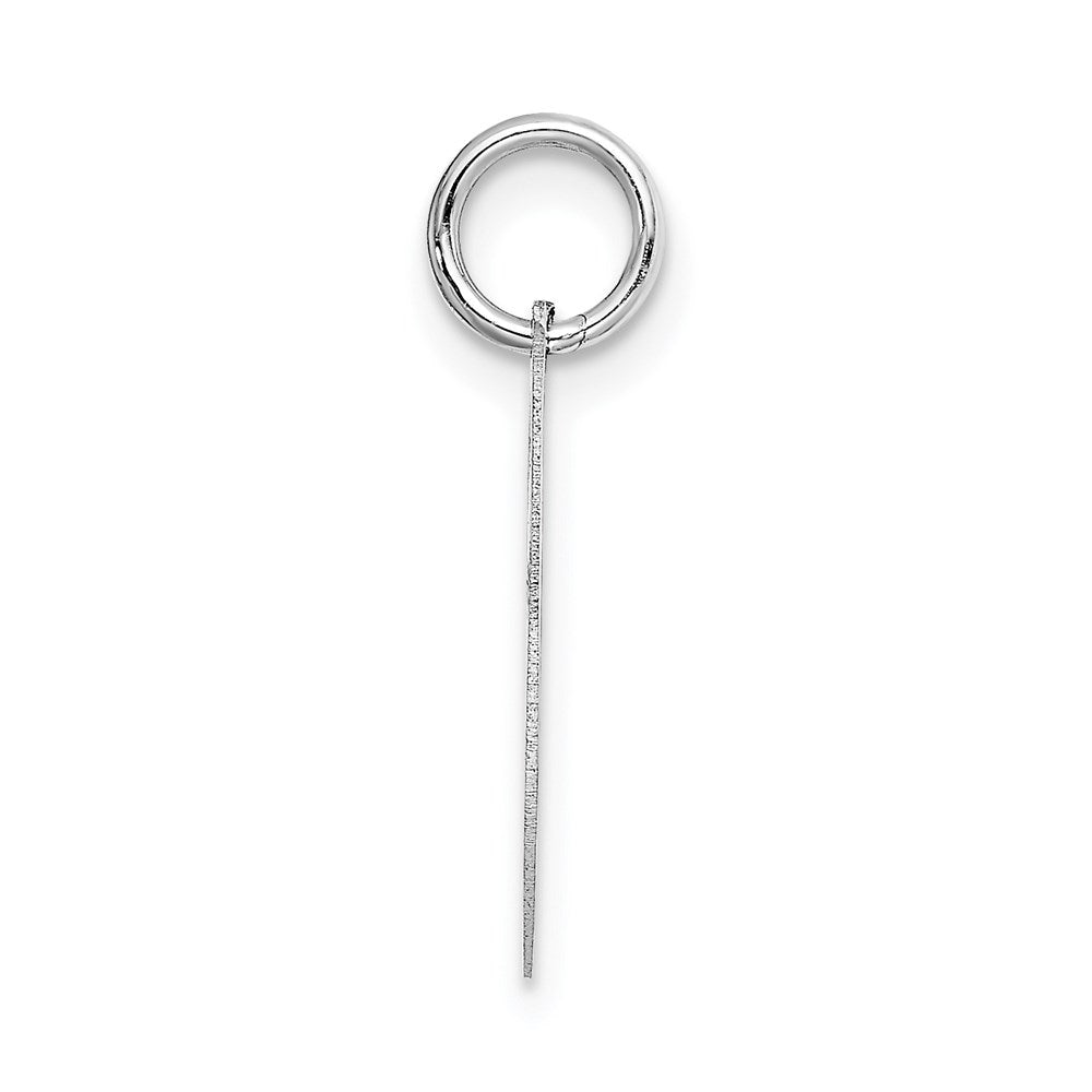 FJC Finejewelers 14 kt White Gold Small Fancy Script Letter J Initial Charm