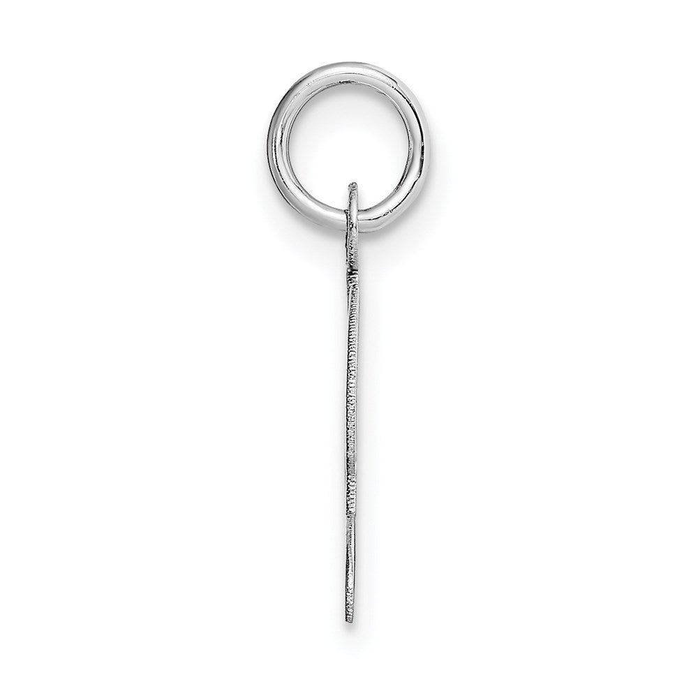FJC Finejewelers 14 kt White Gold Small Fancy Script Letter L Initial Charm