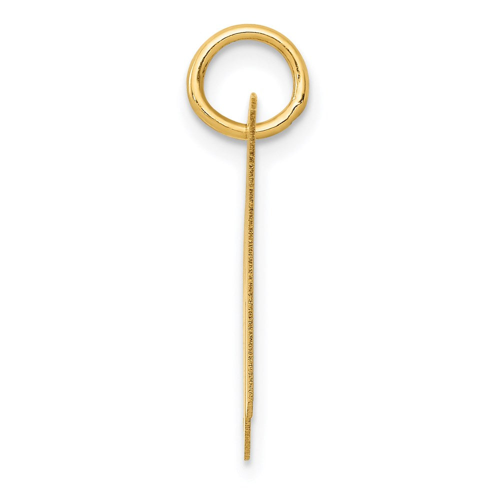 FJC Finejewelers 14 kt Yellow Gold Medium Fancy Script Letter H Initial Charm