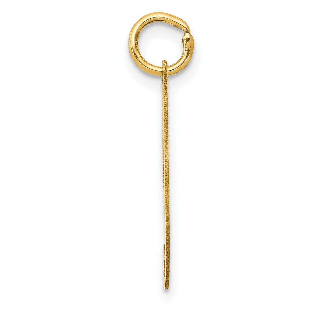 FJC Finejewelers 14 kt Yellow Gold Medium Fancy Script Letter I Initial Charm