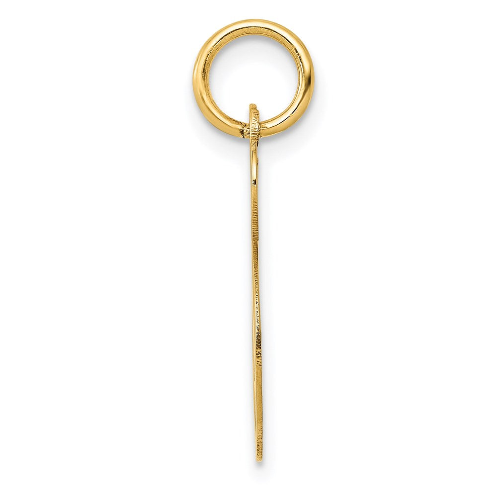 FJC Finejewelers 14 kt Yellow Gold Medium Fancy Script Letter S Initial Charm