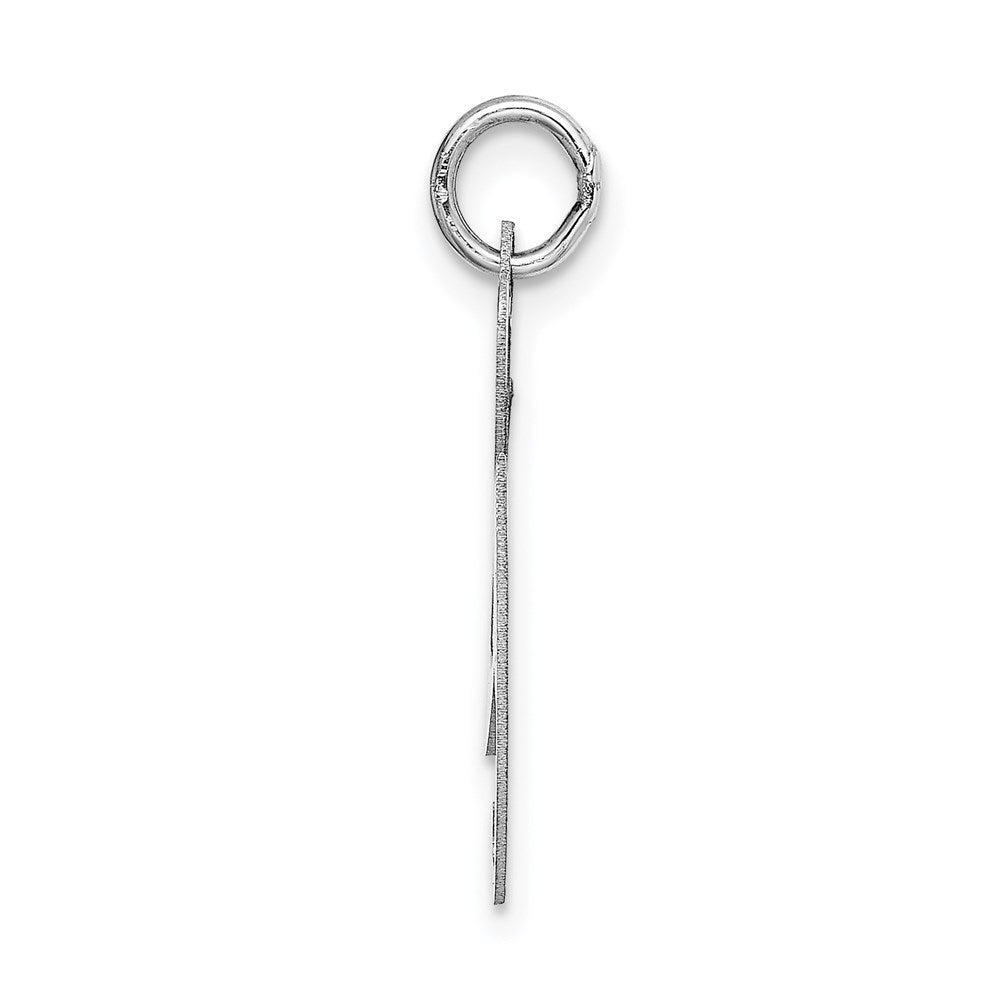 FJC Finejewelers 14 kt White Gold Medium Fancy Script Letter G Initial Charm