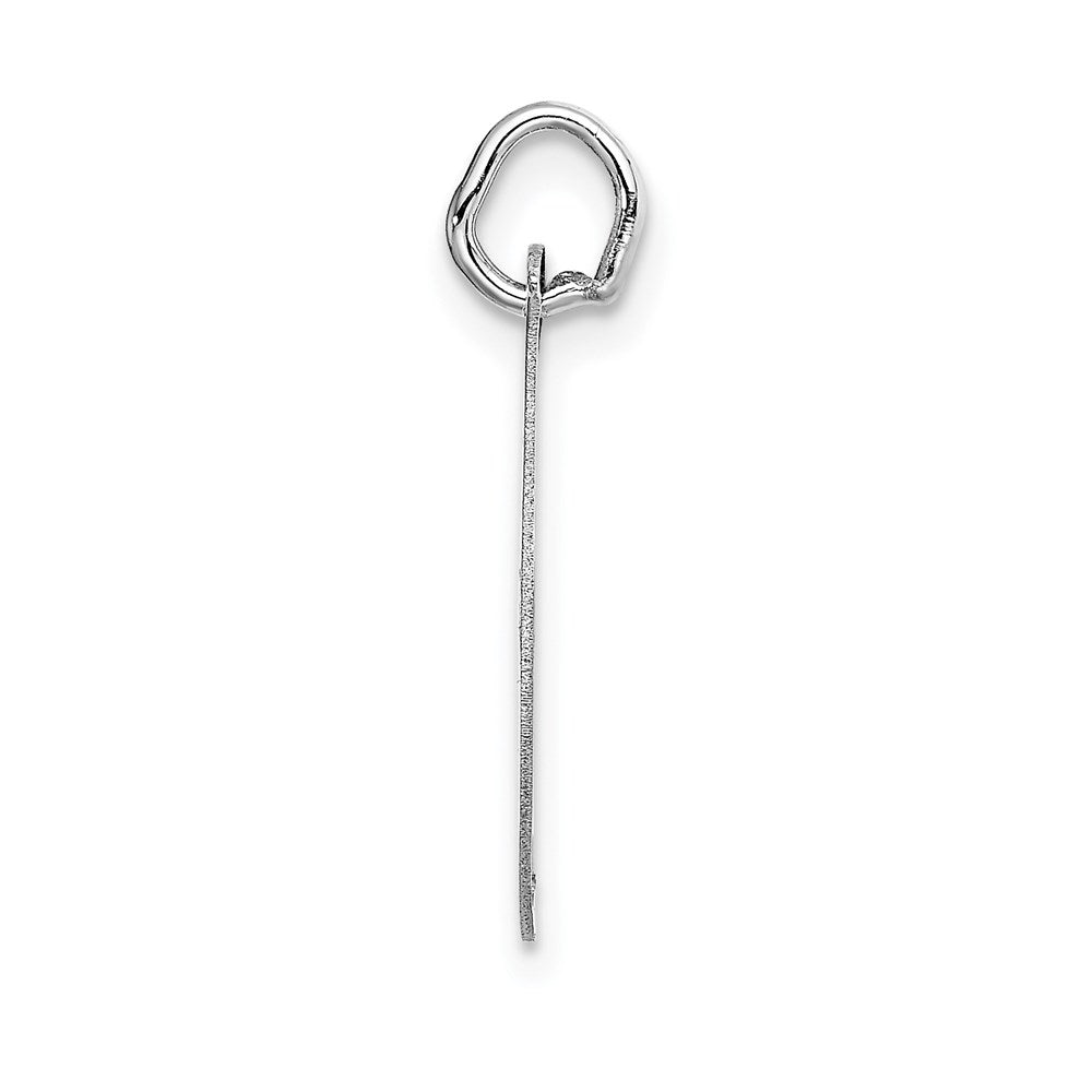 FJC Finejewelers 14 kt White Gold Medium Fancy Script Letter J Initial Charm