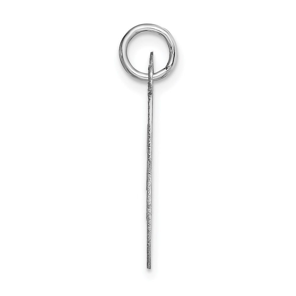 FJC Finejewelers 14 kt White Gold Medium Fancy Script Letter M Initial Charm