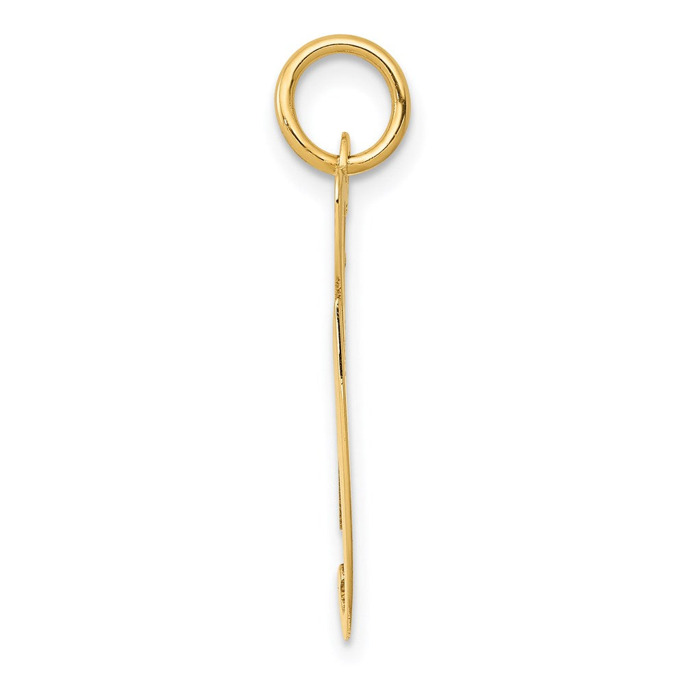 FJC Finejewelers 14 kt Yellow Gold Large Fancy Script Letter G Initial Charm