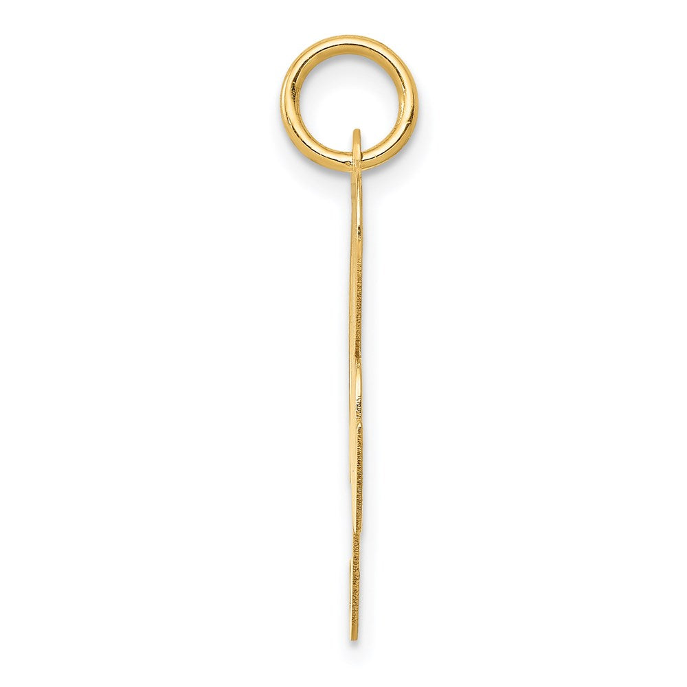 FJC Finejewelers 14 kt Yellow Gold Large Fancy Script Letter R Initial Charm