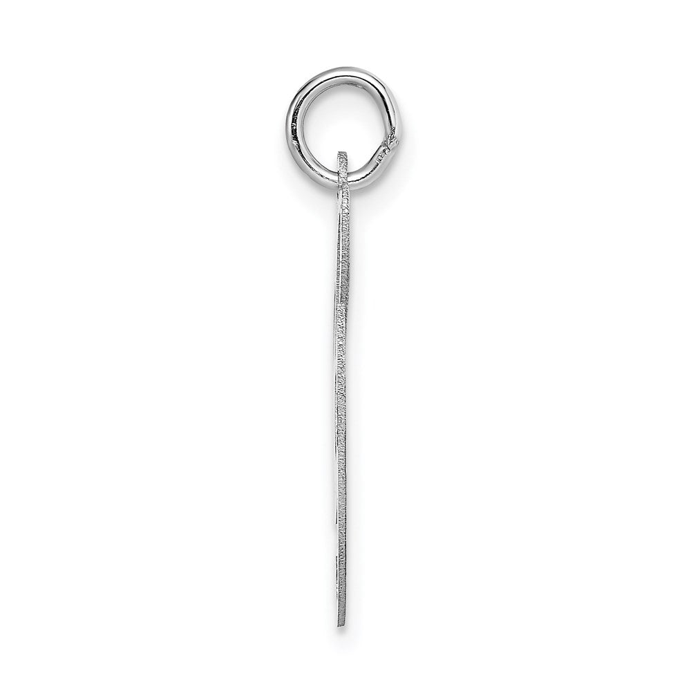 FJC Finejewelers 14 kt White Gold Large Fancy Script Letter G Initial Charm