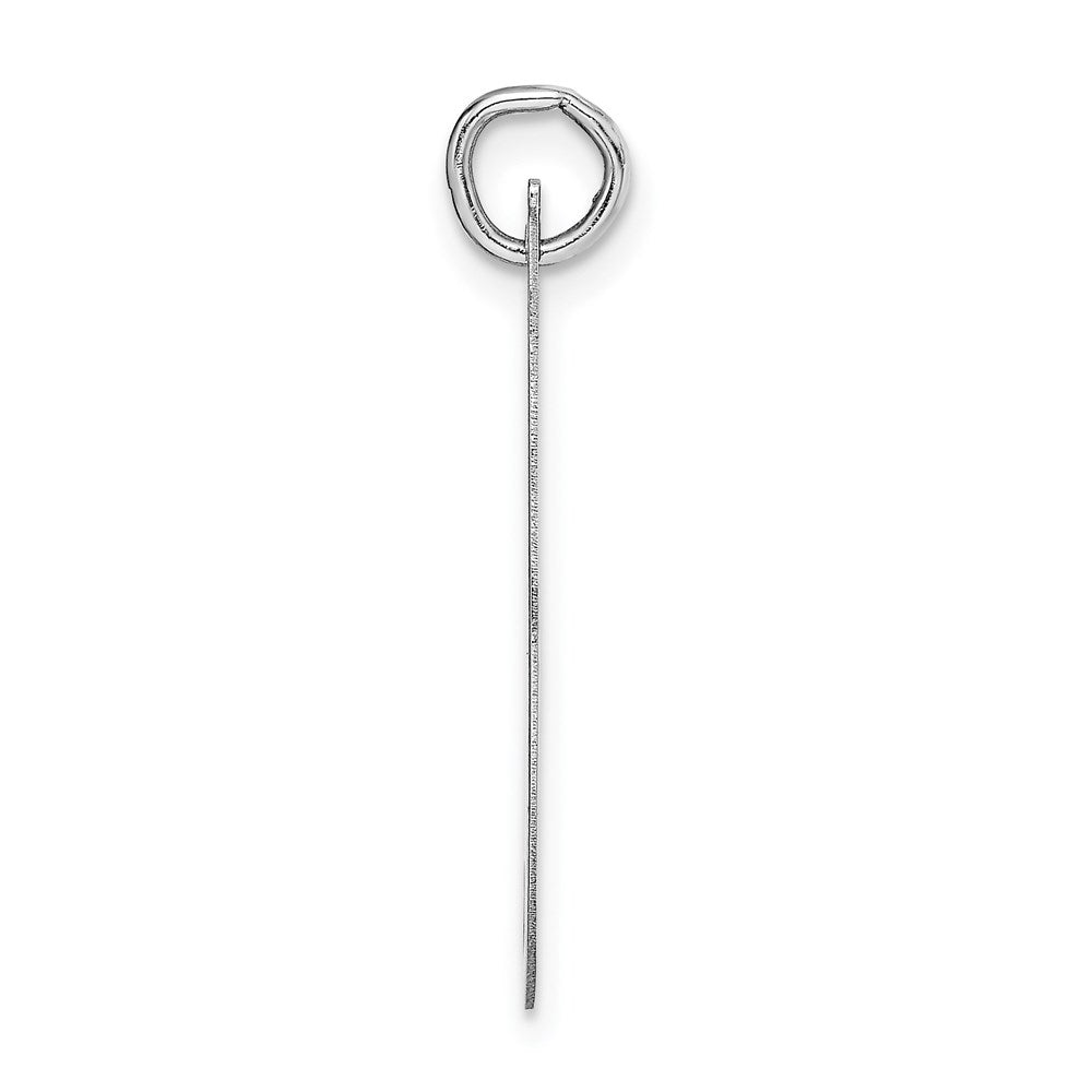FJC Finejewelers 14 kt White Gold Large Fancy Script Letter I Initial Charm