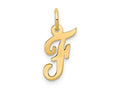 FJC Finejewelers 14 kt Yellow Gold Small Script Letter F Initial Charm