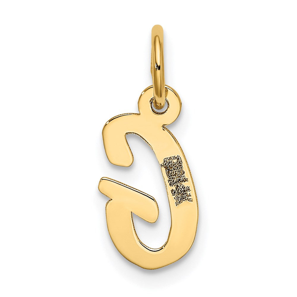 FJC Finejewelers 14 kt Yellow Gold Small Script Letter G Initial Charm