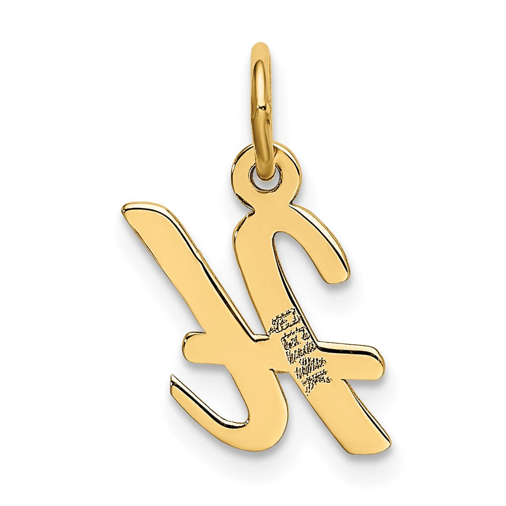 FJC Finejewelers 14 kt Yellow Gold Small Script Letter H Initial Charm