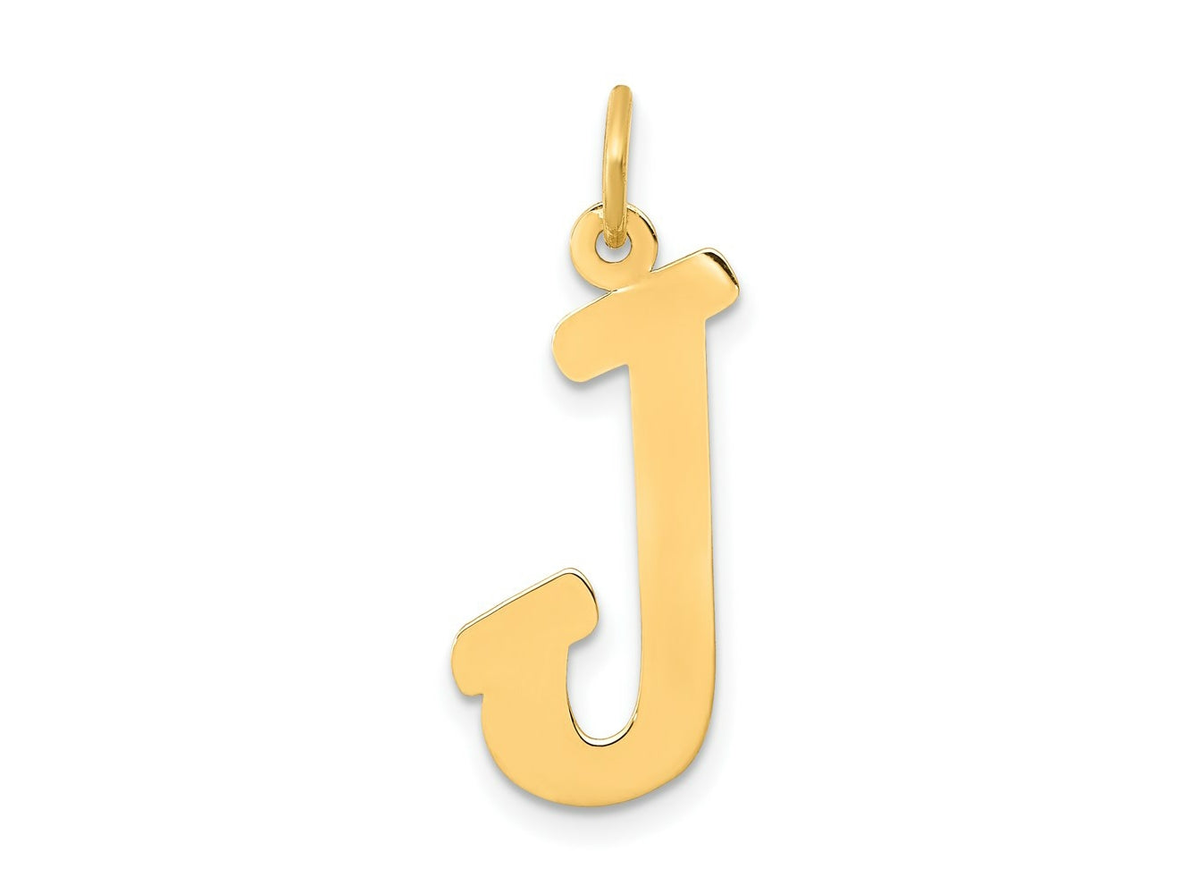 FJC Finejewelers 14 kt Yellow Gold Small Script Letter J Initial Charm