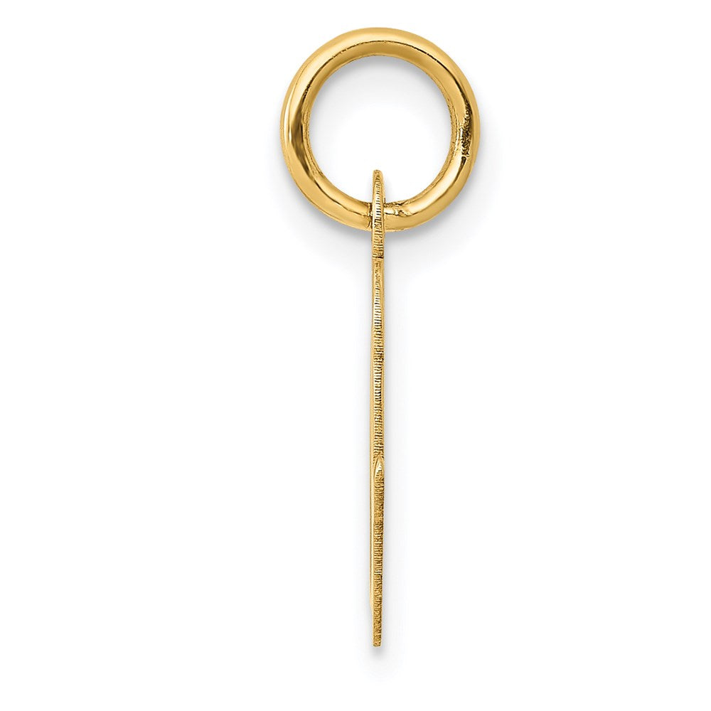 FJC Finejewelers 14 kt Yellow Gold Small Script Letter O Initial Charm